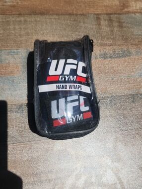UFC Black White and Red Hand Wraps Case